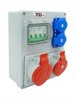 Sekuritizovaný distribučný systém 16 A/5p + 32 A/5p+ 2 x Nest 230 V